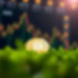 Graphical representation of market trends in cryptocurrency