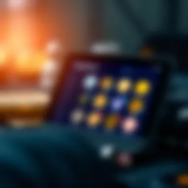 Digital Wallet with Cryptocurrency Options A digital wallet displaying various cryptocurrencies available on Voyager