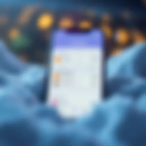 Voyager App User Interface User interface of Voyager app showcasing cryptocurrency options