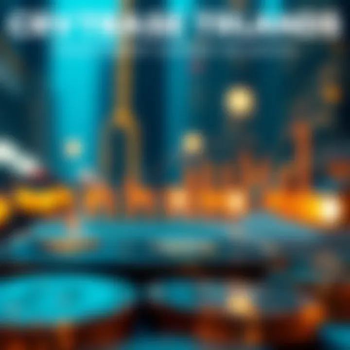 Infographic on cryptocurrency trends affecting Coinbase valuations