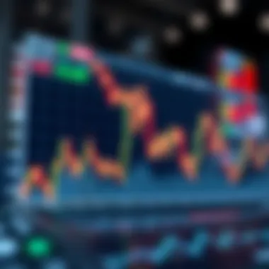 Graph depicting stock market fluctuations