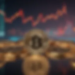 Visual representation of cryptocurrency market fluctuations