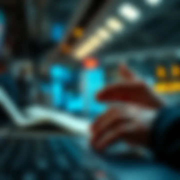 A futuristic depiction of digital currency in use