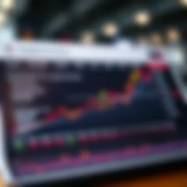 A visual chart showing the market trends of various cryptocurrencies