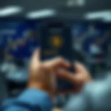 User navigating the Authenticator App interface