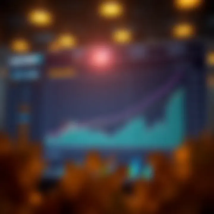 Chart analyzing market trends for altcoins