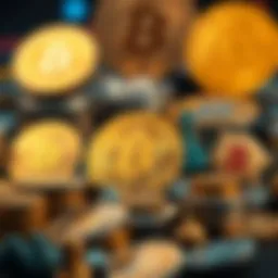 Visual representation of top altcoins