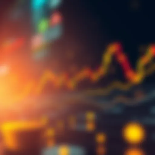 Market analysis graph depicting cryptocurrency trends