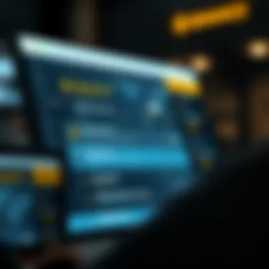 User interface showing navigation tips for Binance