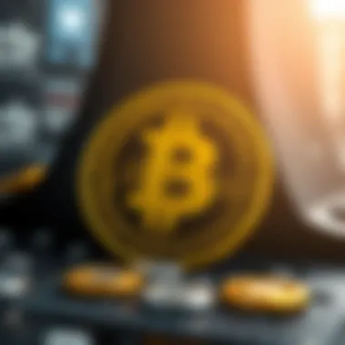 Illustration depicting blockchain technology