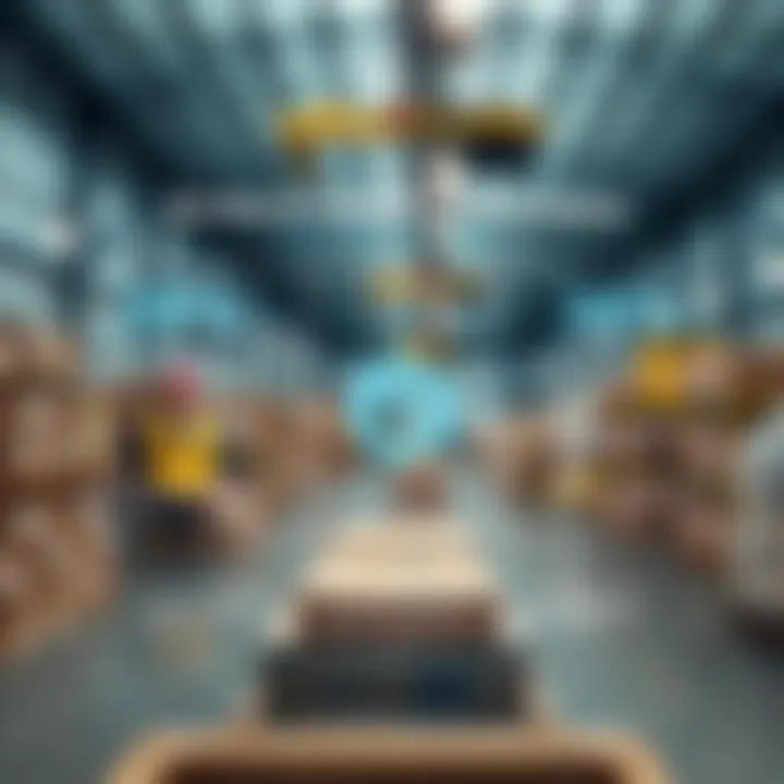 An infographic illustrating the benefits of transparency and traceability in supply chains through blockchain.