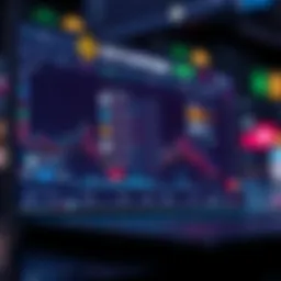 Illustration of BZX Exchange platform interface showcasing trading features