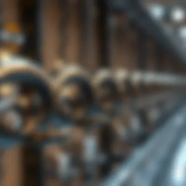 Visualization of chain link caps in blockchain