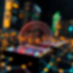 Abstract representation of blockchain technology