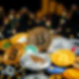 Diverse Altcoin Symbols Diverse altcoin symbols representing various cryptocurrencies