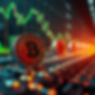 An abstract representation of cryptocurrency trading dynamics