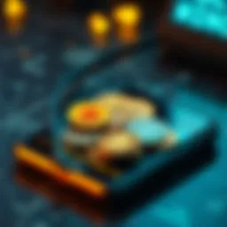 Digital currencies on a smartphone screen