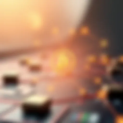 A conceptual diagram illustrating blockchain technology