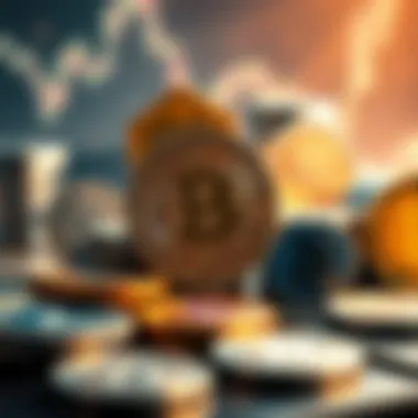 A visual representation of various cryptocurrency designs