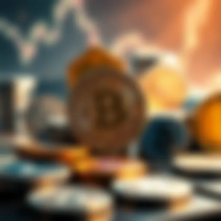 A visual representation of various cryptocurrency designs