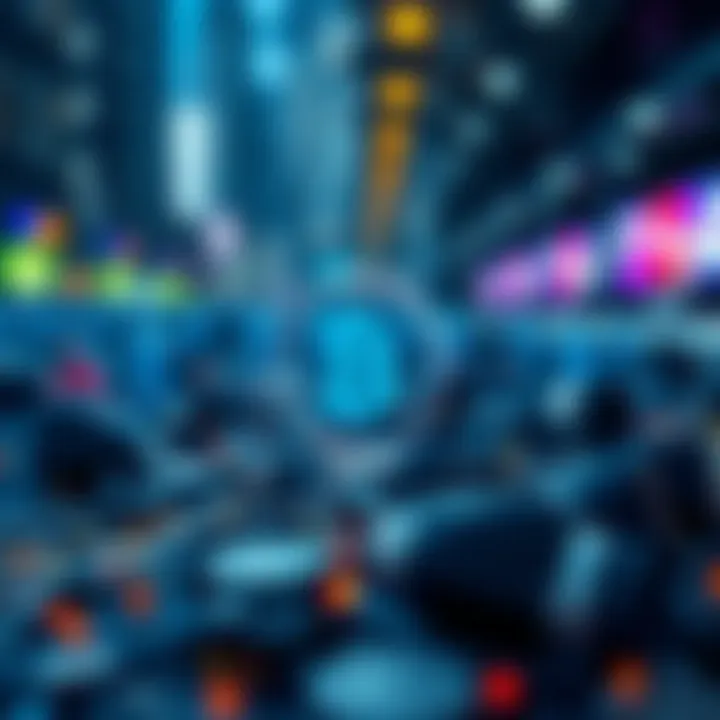 Blockchain technology illustration