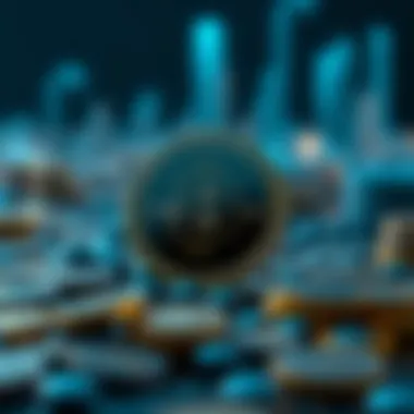 Visual representation of cryptocurrency concepts