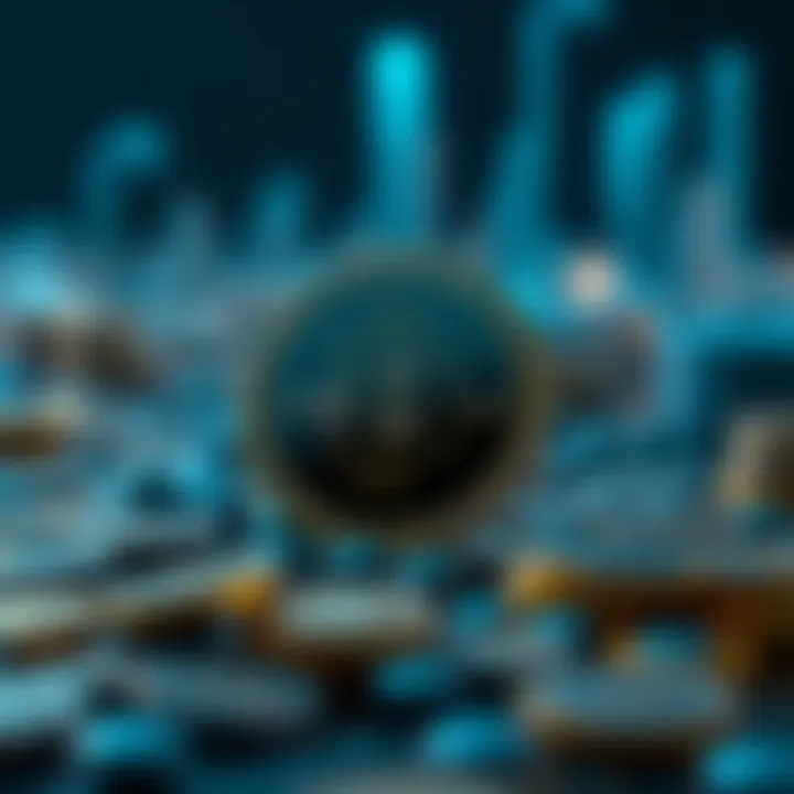 Visual representation of cryptocurrency concepts