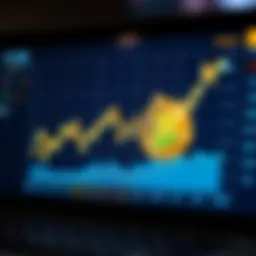 Bitcoin exchange rate graph showing trends and fluctuations