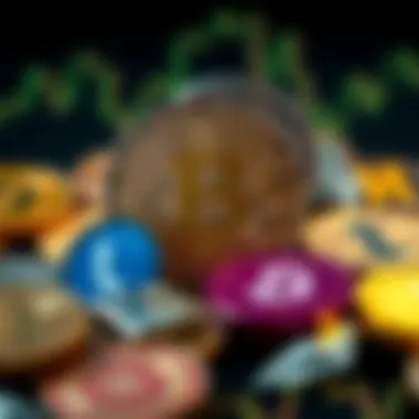 Diverse Cryptocurrency Assets Illustration of diverse cryptocurrencies
