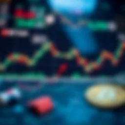 Graph showing cryptocurrency market trends