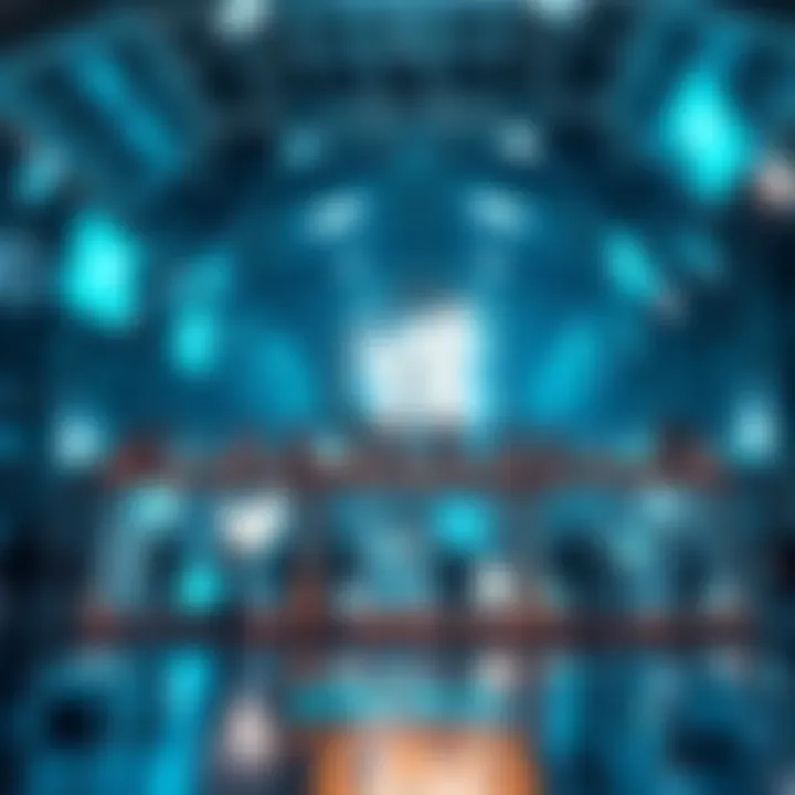 Visual representation of decentralised social media architecture