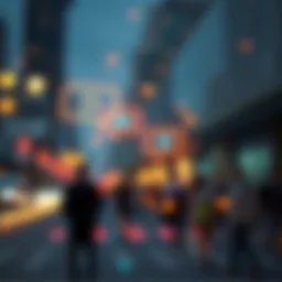 Visual representation of decentralized communication