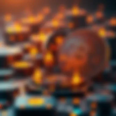 Visual representation of cryptocurrency ecosystem projects