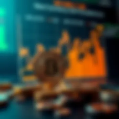 Chart depicting the market trends of new cryptocurrencies