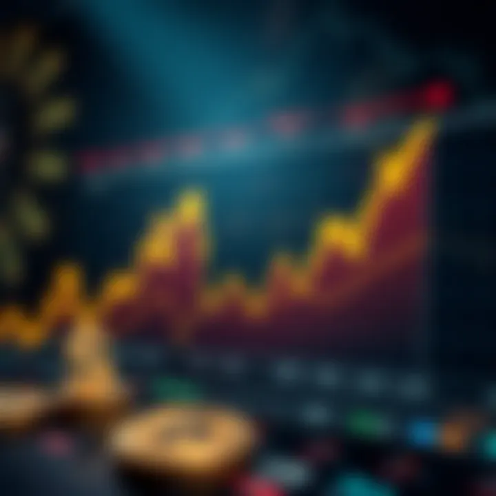 Cryptocurrency Market Trends Graph illustrating cryptocurrency market trends over time