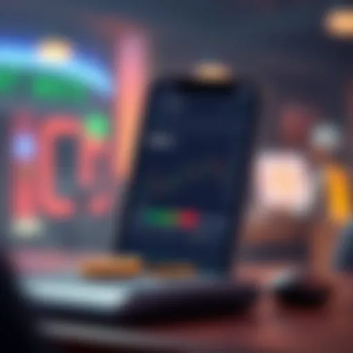 User interface of a popular trading app