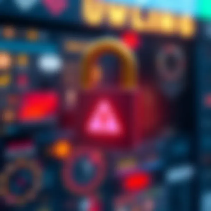Security Features of Abra Wallet A secure lock symbolizing the robust security measures of the Abra wallet for cryptocurrency management.
