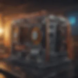 Affordable crypto mining rig setup showcasing essential components