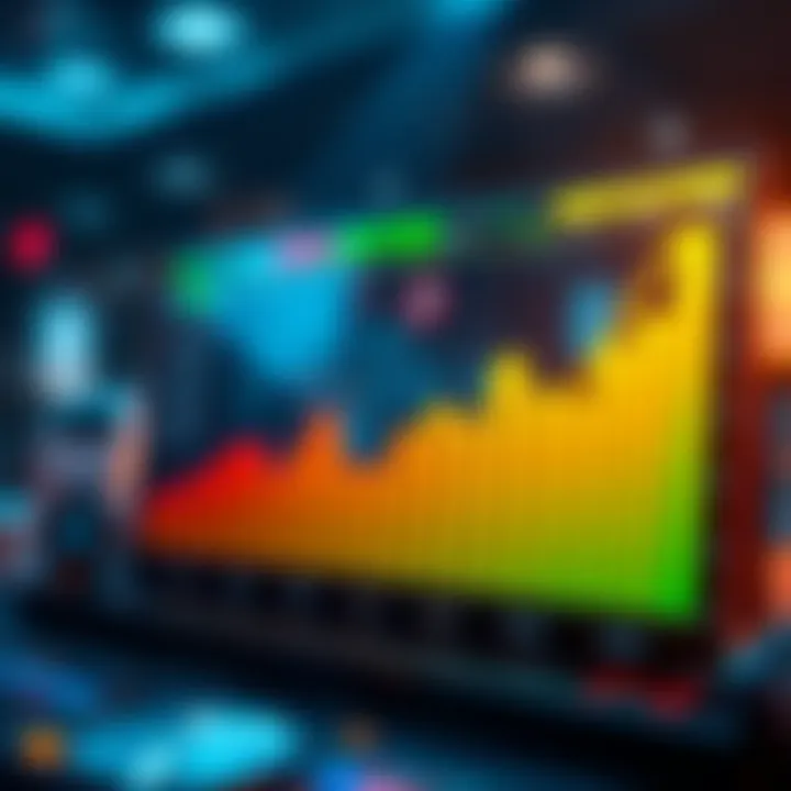 Graph showing trends in NFT pricing