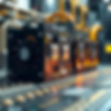 Infographic detailing the advantages and challenges of ASIC mining