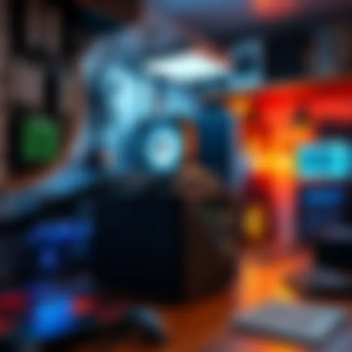 A home mining setup with ASIC equipment