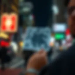 Illustrative representation of a Coinbase QR code in action