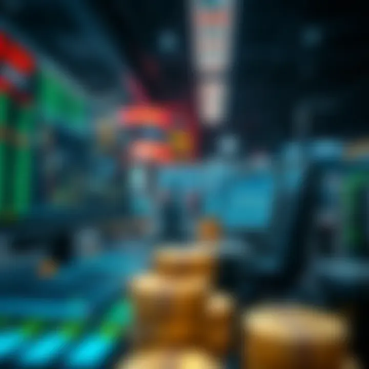 A visually striking representation of cryptocurrency trading