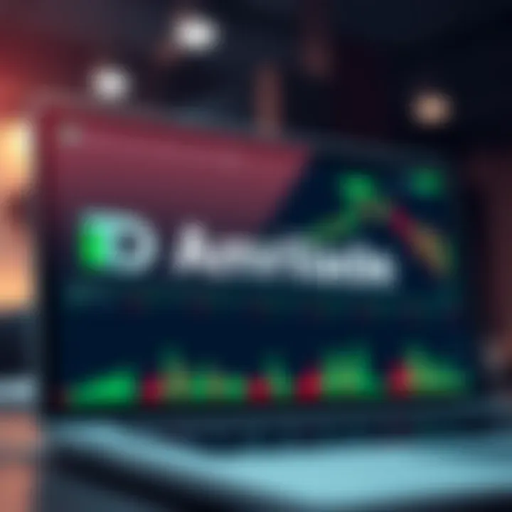 User interface of TD Ameritrade's trading platform