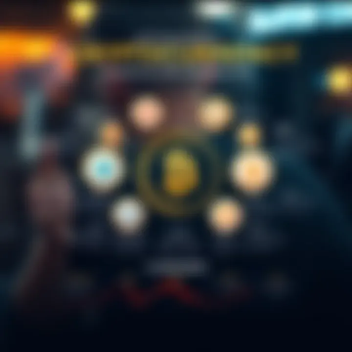 An infographic detailing the classification of cryptocurrencies into established coins and emerging tokens