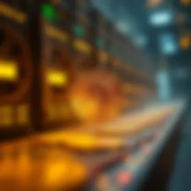 Conceptual image depicting the future of cryptocurrency mining amidst regulatory changes