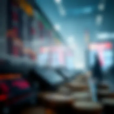 Visual representation of cryptocurrency exchange rates