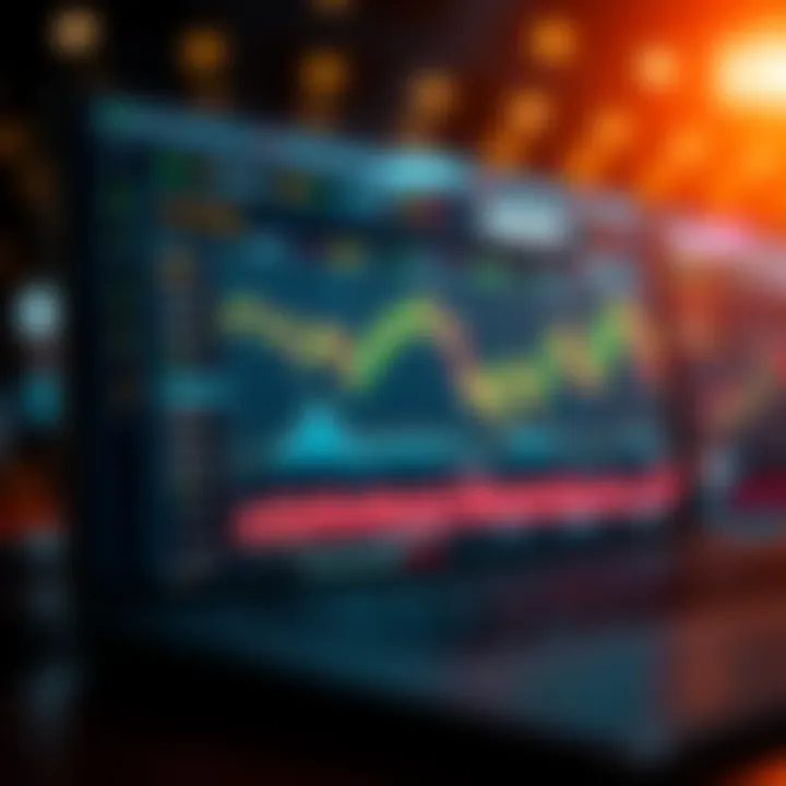 Elegant interface of a cryptocurrency exchange