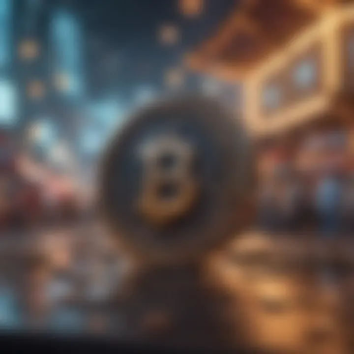 Visual representation of blockchain technology in gaming