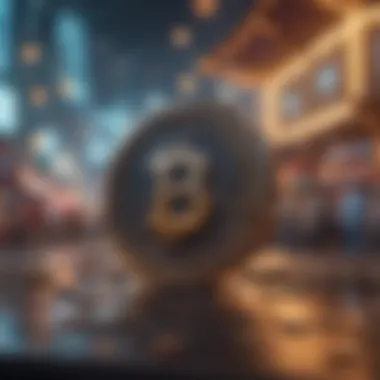 Blockchain Technology Enhancing Gaming Experience Visual representation of blockchain technology in gaming